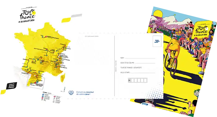 Carte postale du Tour de France 2026